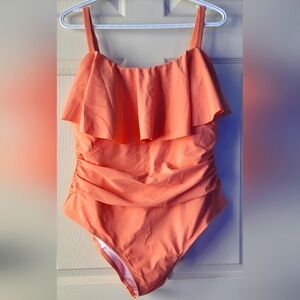 Cupshe Women's Peach One-Piece Swimsuit - Size 2X